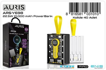 Auris Y698 10.000 Mah Super Fast Powerbank